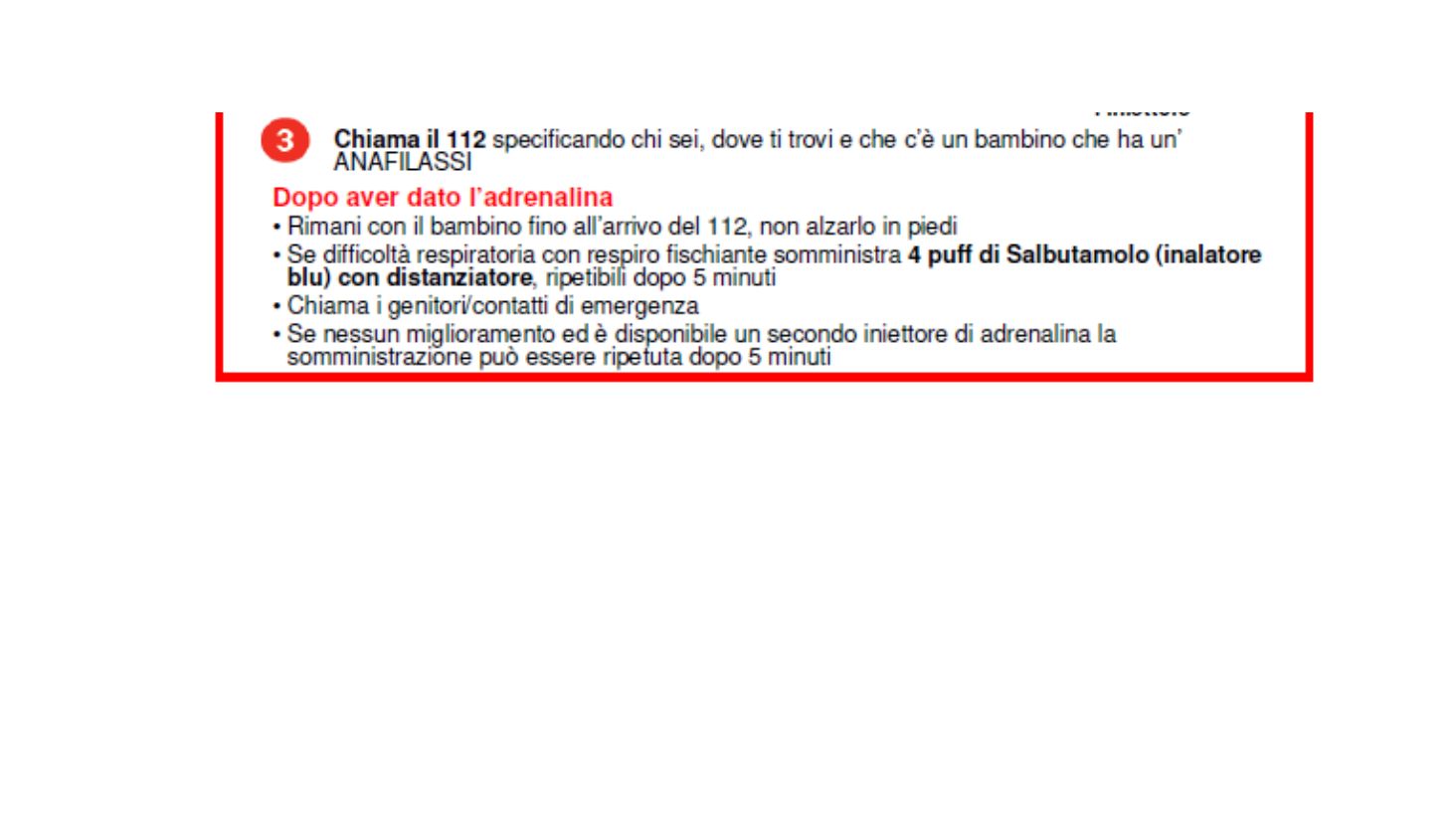 Passi dopo l'adrenalina