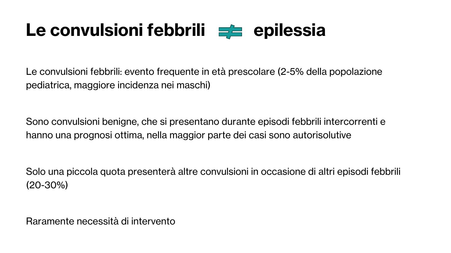 Testo sulle convulsioni febbrili